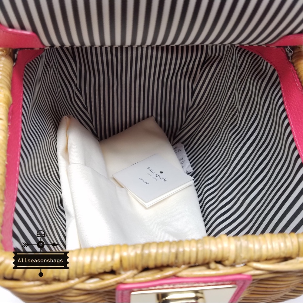 Kate spade picnic perfect 3D wicker basket satchel - Picture 4 of 8